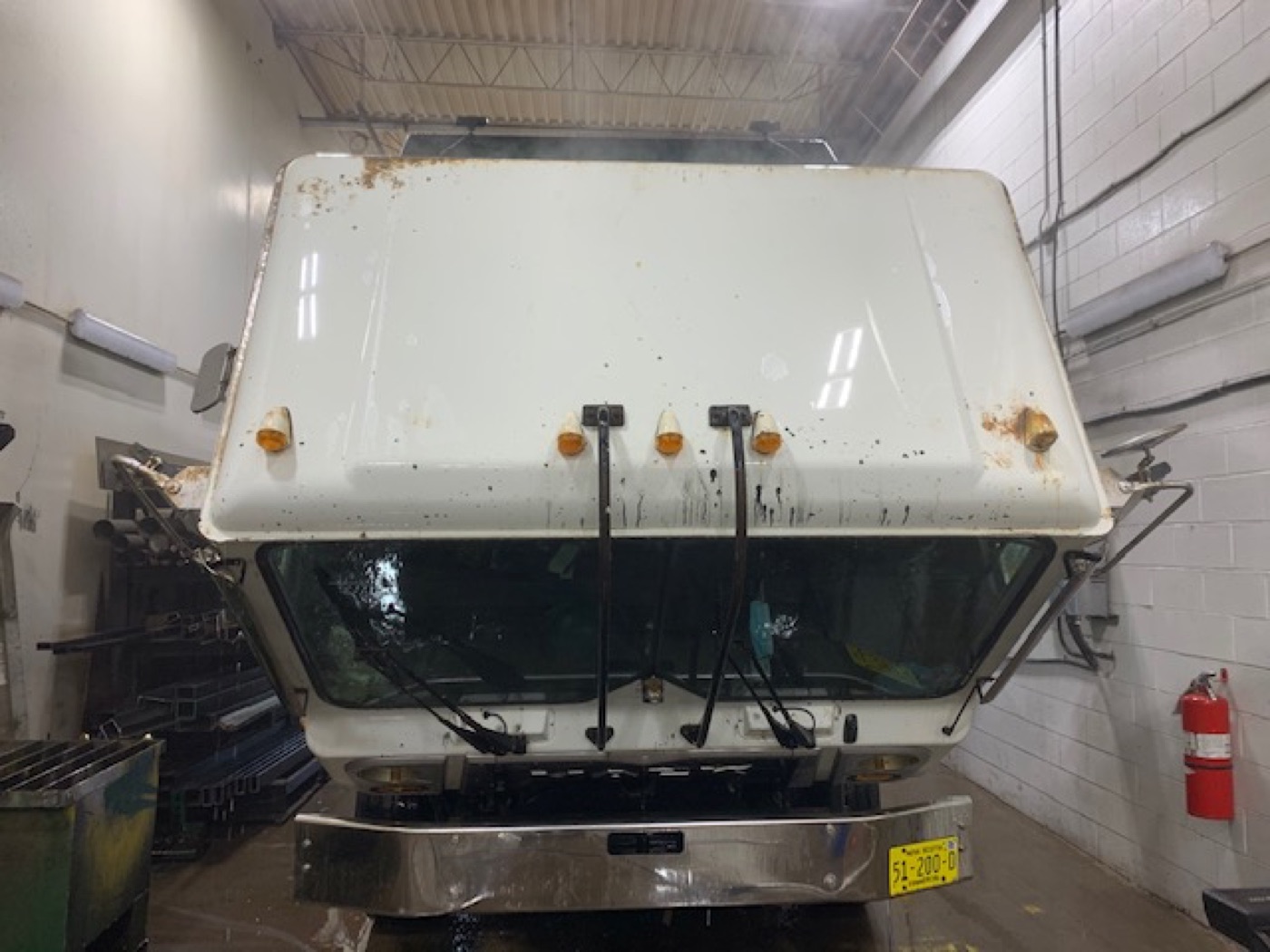 Salt spreader after washing by O'Brien's Faster Blaster