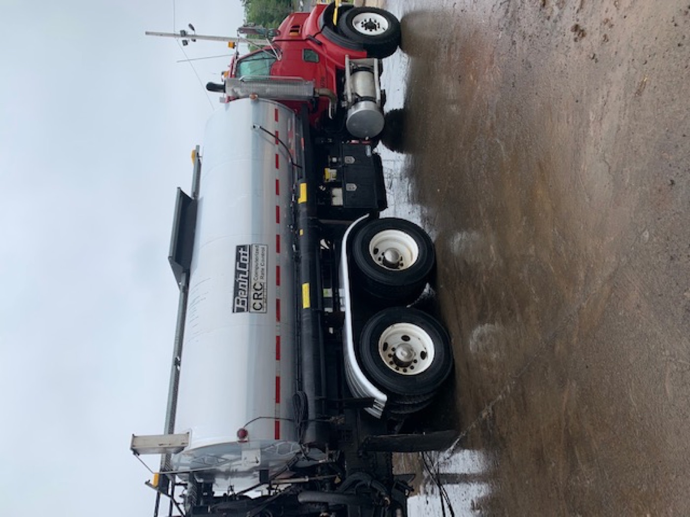 Tanker truck after washing by O'Brien's Faster Blaster