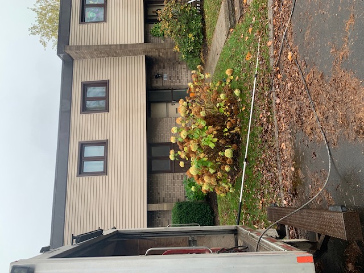 Townhouse block after washing by O'Brien's Faster Blaster